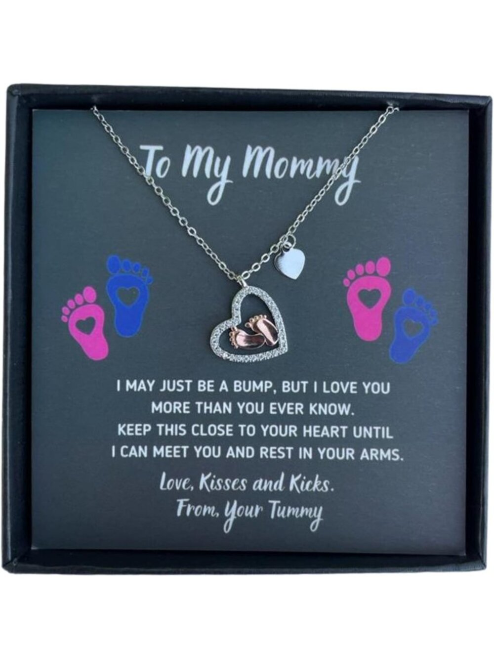 Baby Feet Jewelry Necklace - Perfect Gift for First-Time Moms & Pregnant Women